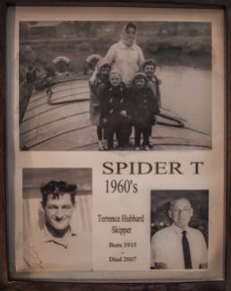 Karen and Linda and family on the Spider T in the 1960s